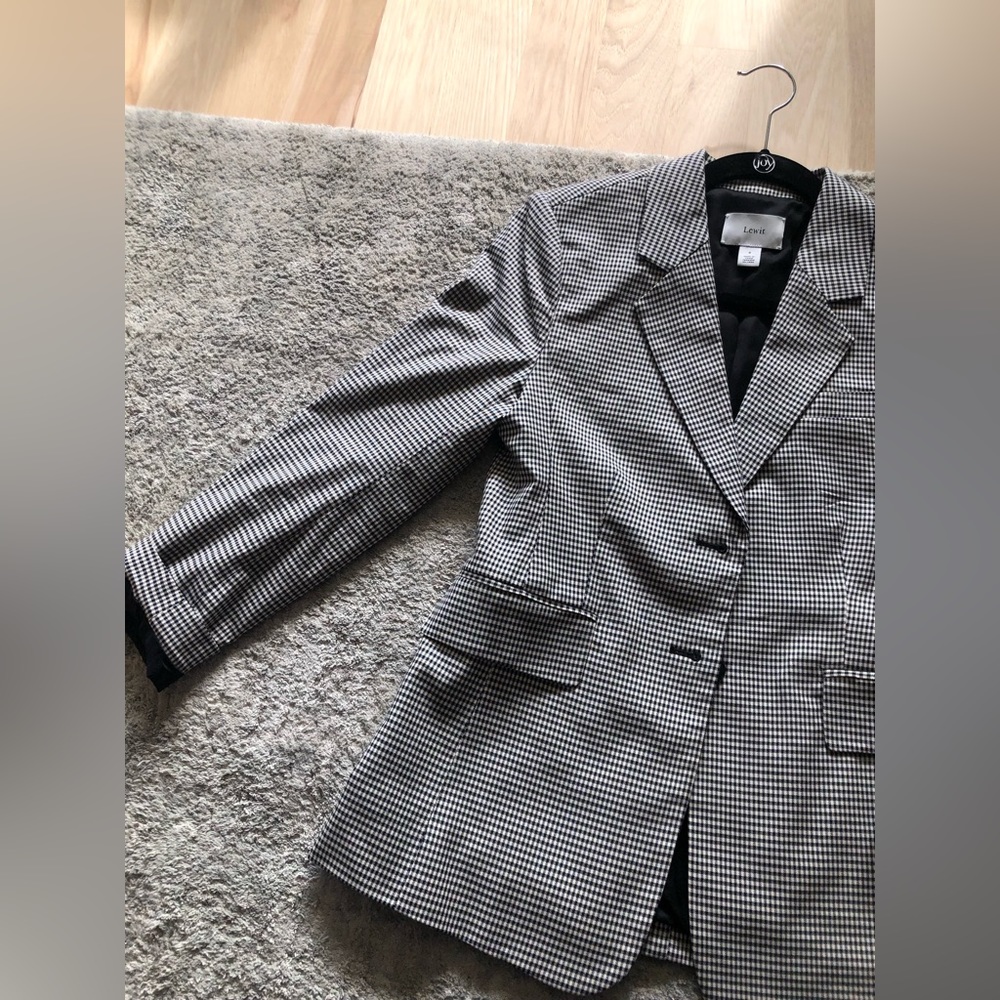Lewit Check Print Blazer - Picture 4 of 10